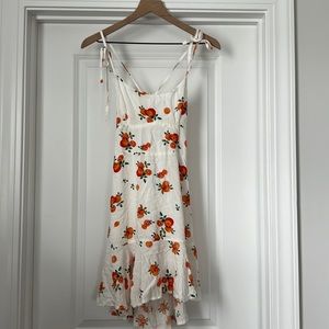 Orange Blossom Summer Dress, Size Medium!